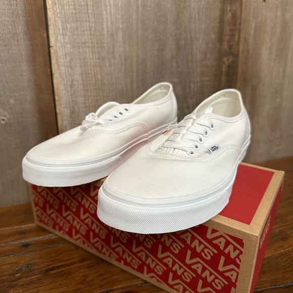 Vans Authentic True White Low-top Sneaker Shoe Size 9.5 US Women / 8.0 US Men - Picture 10 of 16